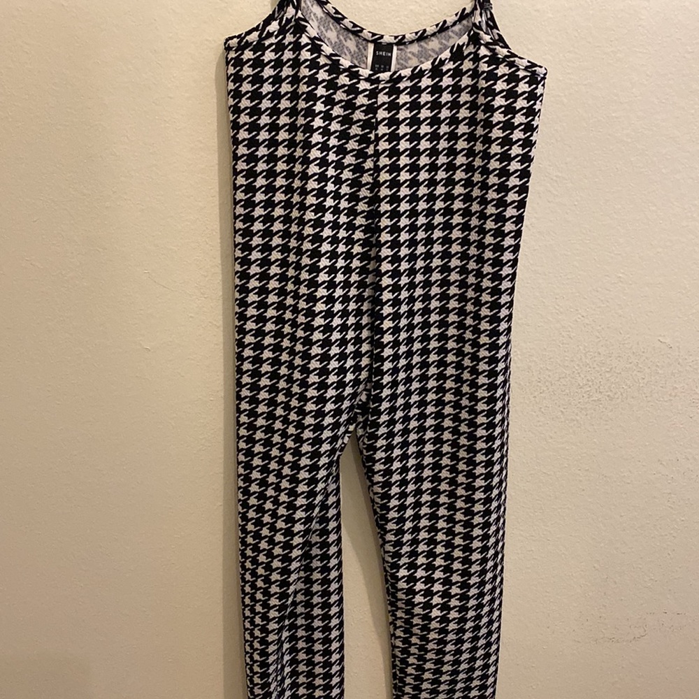 Houndstooth overalls